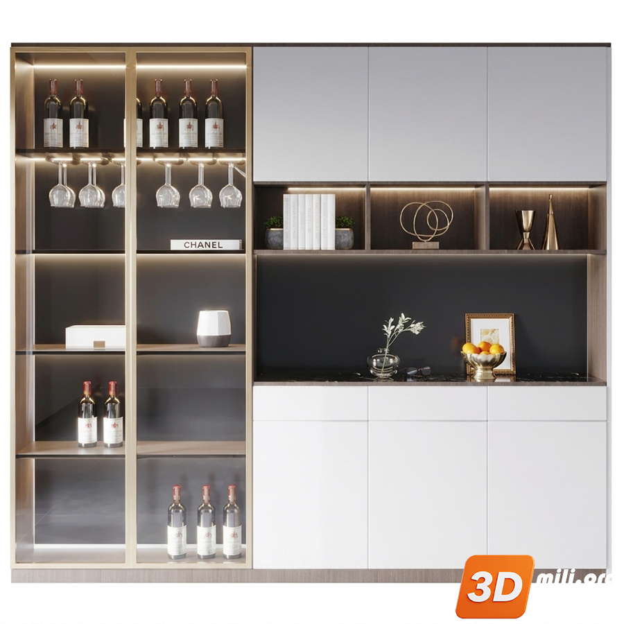 Wine cabinet Skp Files